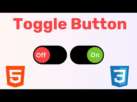 Switch On Off Button Using HTML & CSS | Toggle Switch | Toggle On Off Button