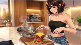 Relaxing After Work Routine  Slow Living Alone U0026 Cozy Cooking  Ghibli Style Asmr