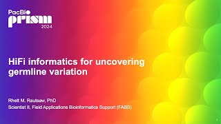 HiFi informatics for uncovering germline variation