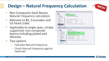 Natural frequency calculations in Tekla Structural Designer 2019i