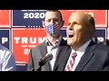 Rudy Giuliani Falls Apart During Sad Press Conference