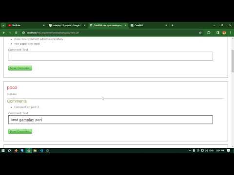 Add comments in each post tutorial CakePhp 1.3