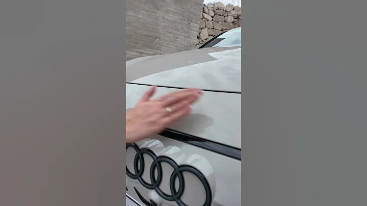 Unexpected way to open the new Audi A6 e-tron Frunk 😮! #shorts