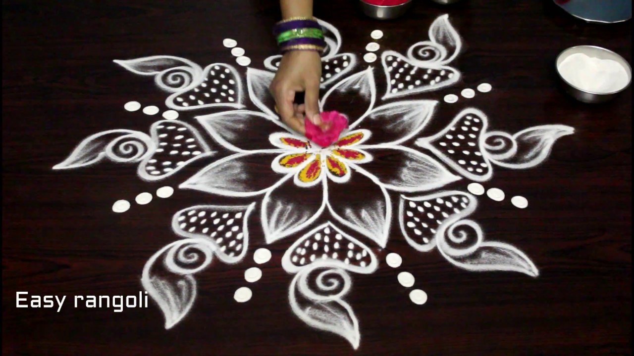creative friday kolam designs with out dots || simple muggulu ...