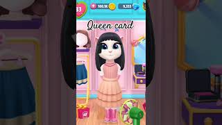 I made queen card in talking Angela #short