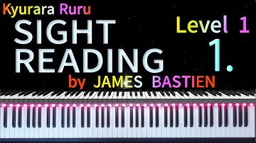 【 SIGHT READING 】Level 1  　   Page 6  　    #1　by JAMES BASTIEN
