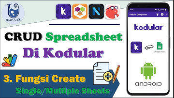 3. CRUD Spreadsheet - Create Data di Kodular