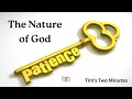 Tim's Two Minutes: The Patience of God