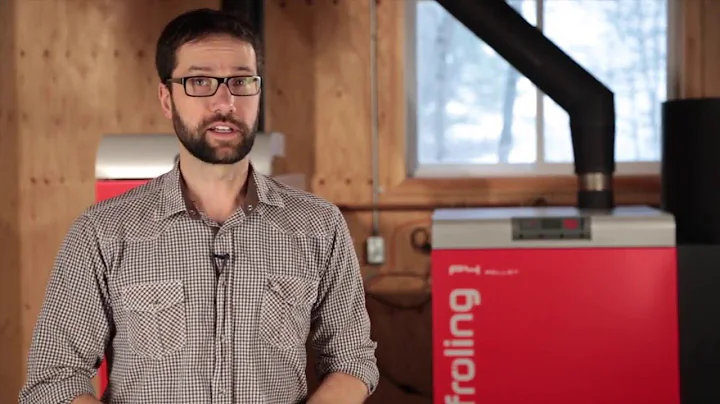 Froling P4 wood pellet boiler operation in Ontario Canada