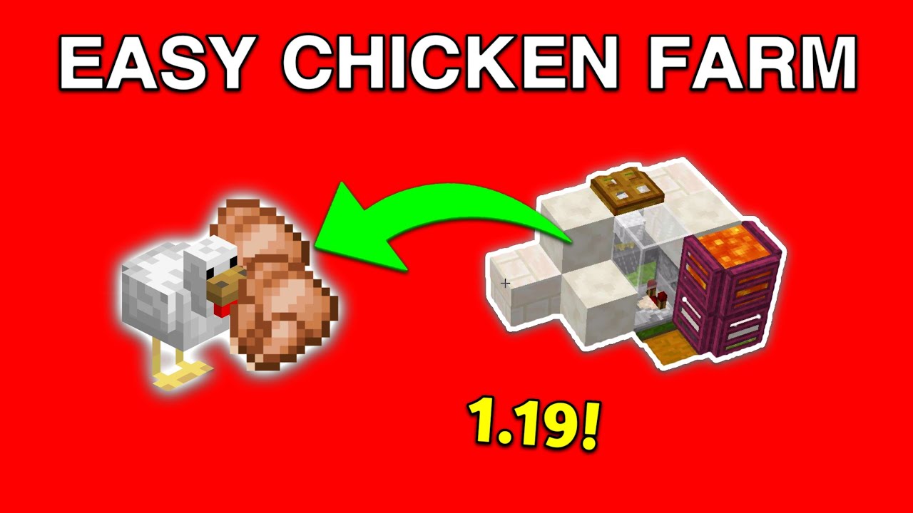 fully Automatic Easy cooked Chicken Farm for Minecraft tutorial! YouTube