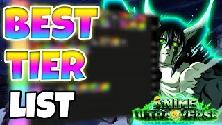 The Most Accurate Anime Ultra Verse Tier List