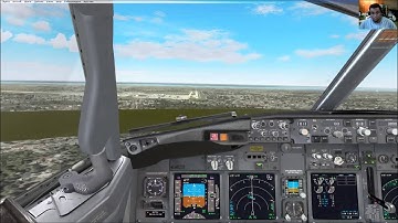 Visual landing Rwy 01 at KMSY (New Orleans) with the PMDG 737-700 { FSX }