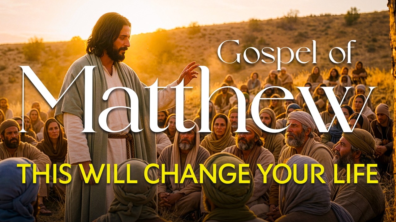 Fall Asleep Instantly to Gospel of Matthew | The Teachings of Christ for Deep Rest + Rain
