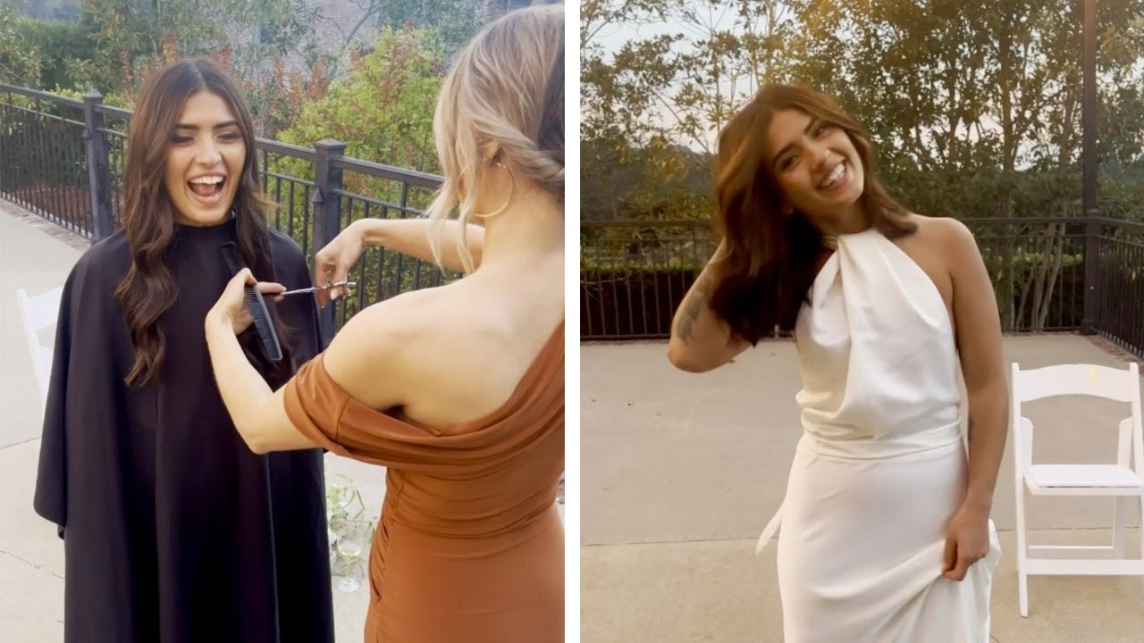 She Gets A Haircut During Her Wedding?! Bride gets a makeover during ceremony