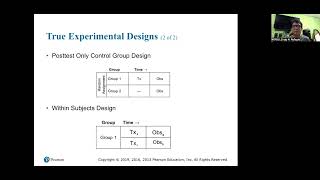 Experimental Designs and Ex Post Facto Designs