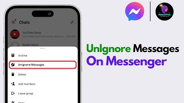 How To Unignore Messages On Messenger (2024) | Unignore Messenger Group Chat Messages