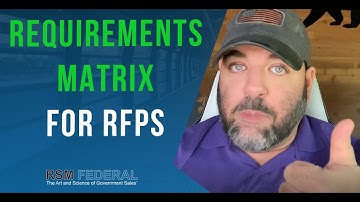 112 - Requirements Matrix for RFPs