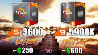 Ryzen 5 3600 vs Ryzen 9 5900X - How Big is the Difference
