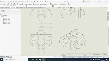 Ghi kích thước 1 bên bản vẽ 2d | Solidworks drafting dimension 1 sided arrow