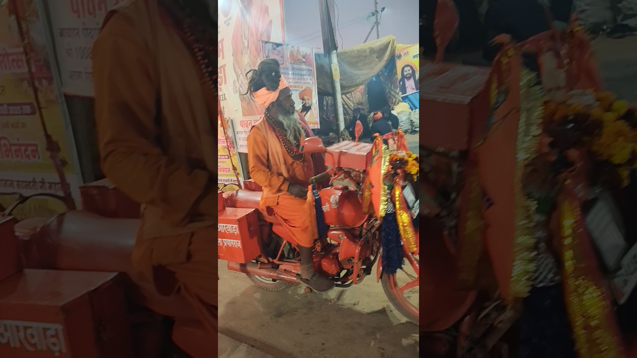Akhada Bike 🔱 in Maha Kumbh Mela 🕉️ 