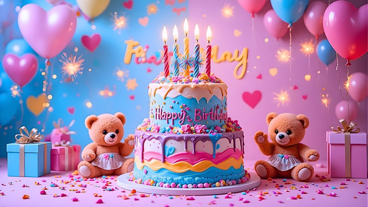 Happy Birthday Song with Lyrics 🎤 Best Sing Along Birthday Music & Happy Birthday To You 🎂