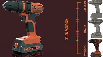 Fusion 360 Modeling Course (Power Drill) - Materials & Textures