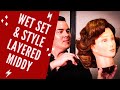 How To Wet Set And Style A Layered Middy Vintage Haircut