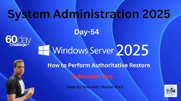Hoe u Authoritative Restore uitvoert in Active Directory | Authoritative Restore 2025