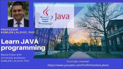 How to make first JAVA project - Professor Komlen Lalović
