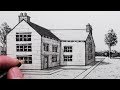 How to Draw a House in 1-Point Perspective