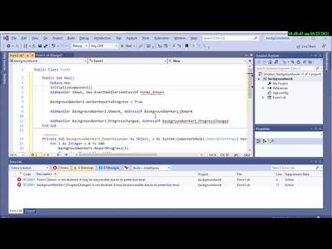 【VISUAL Basic VB NET】Background Worker