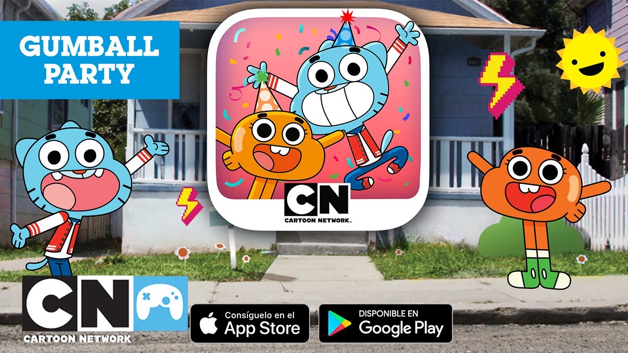 Gameplay de GUMBALL PARTY | App gratis Cartoon Network - YouTube