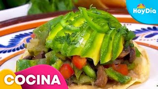 Tostadas de nopales con hongos, un fácil y saludable platillo vegano | Hoy Día | Telemundo