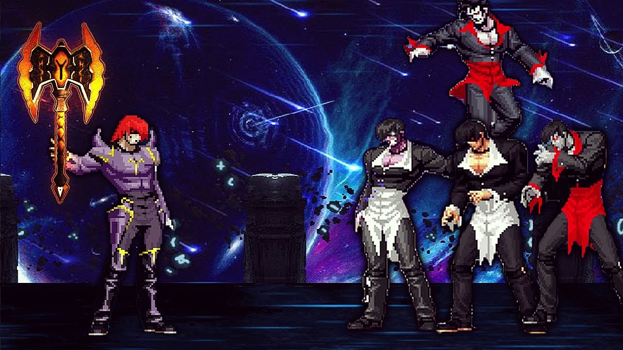 Destruction Element Vs Dark Iori Yagami Team | Mugen Fighters | KOF ...