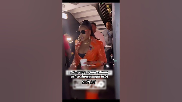 Ashanti & Nelly at her show in LA last night #ashanti #nelly