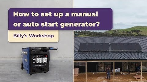 How to set up a Manual or Auto Start Generator with a Growatt Hybrid Inverter (ES/TL) | GridFree