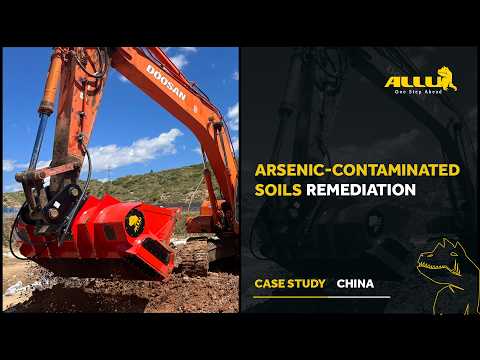 On-Site Arsenic-Contaminated Soil Remediation | ALLU DH Screening Bucket