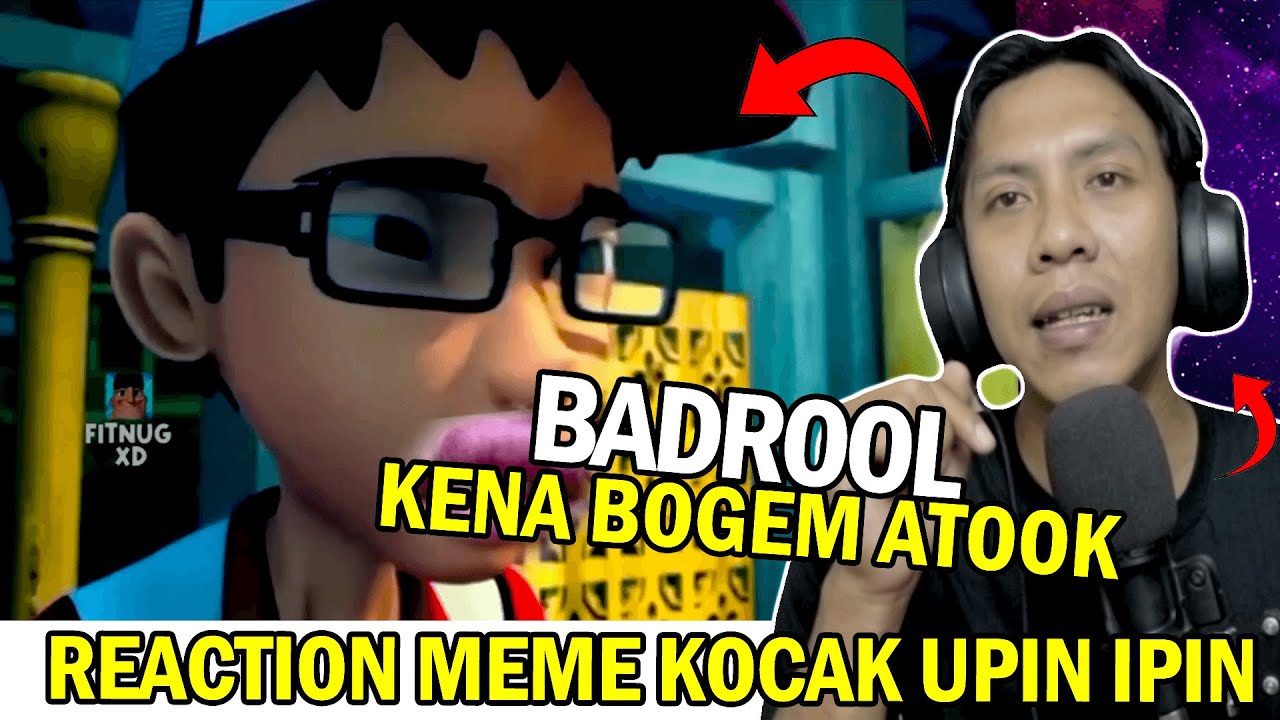 KENA TONJOK ATOOK DALANG‼️REACT KOCAK MEME UPIN IPIN #upinipin #fitnugxd #memeupinipinindonesia