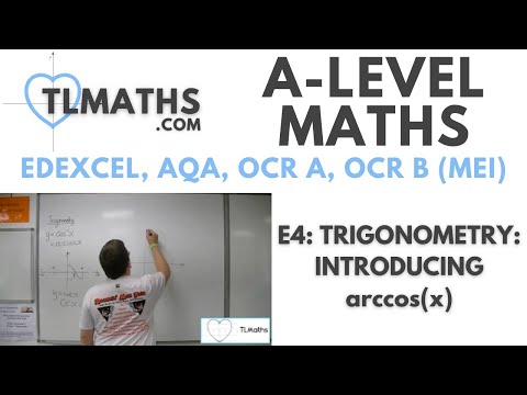 A-Level Maths: E4-09 Trigonometry: Introducing arccos(x)