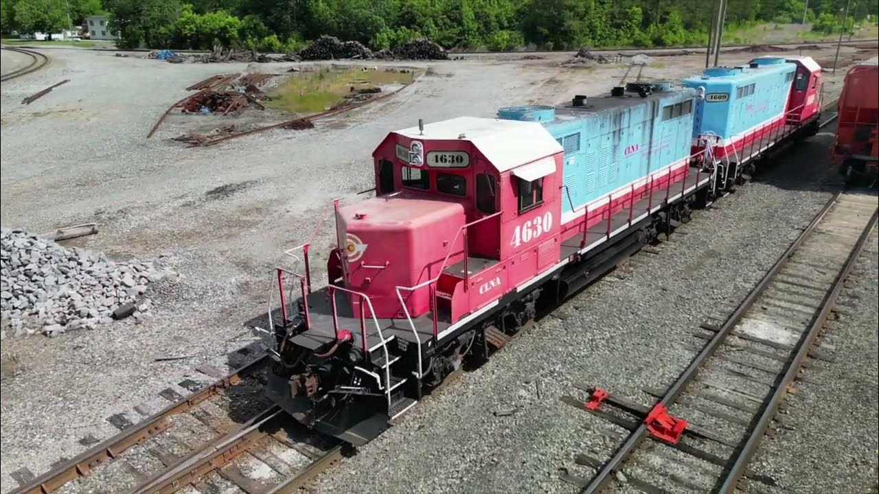 CLNA 119 comes to Chocowinity NC to deliver and make a train, May 8, 2023 YouTube