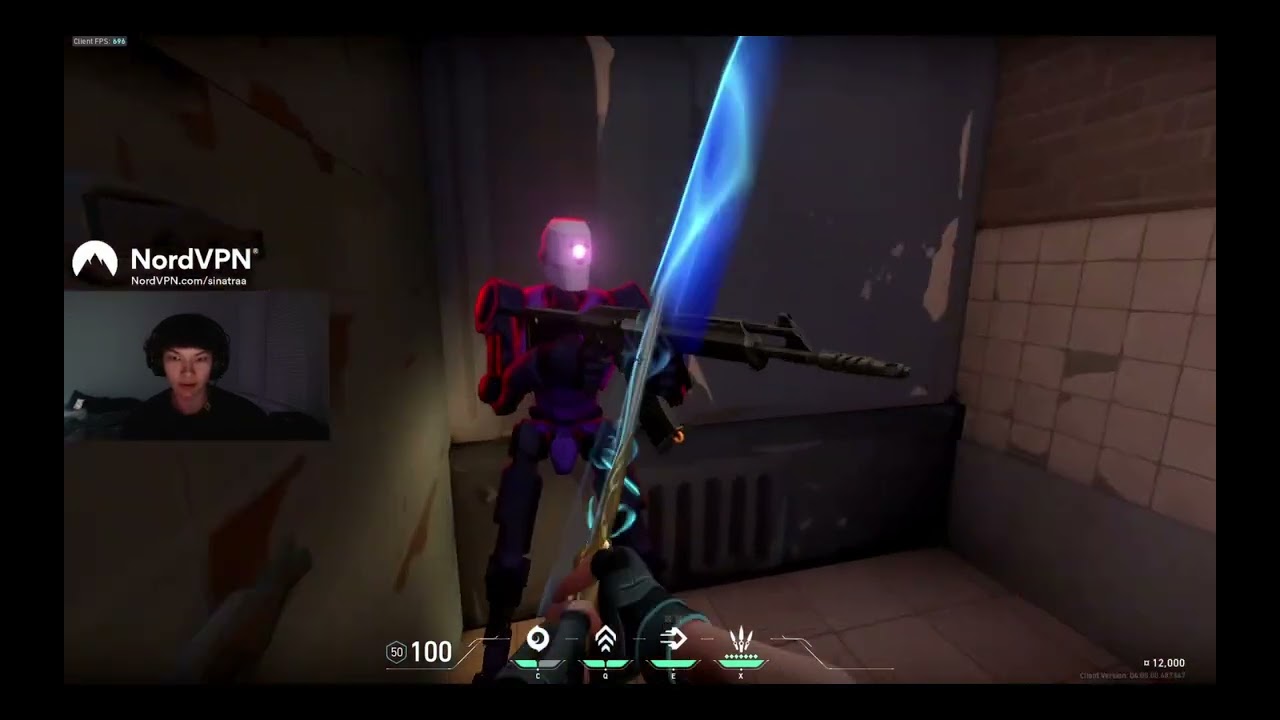 SINATRAA doin the knife only in the range . HARD MODE