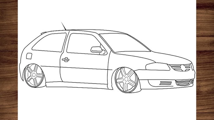 carros para colorir e pintar  Carros para colorir, Carros rebaixados  desenho, Desenhos de carros