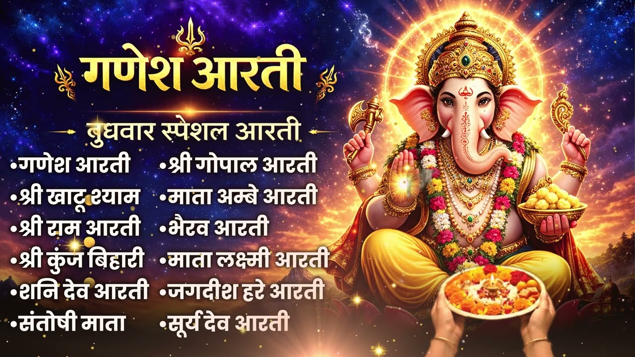 Bas Aarti Suno Aur Din Ko Behtar Banao | Ganesh Ji Aarti Jukebox | Positive Start | Jukebox 2026