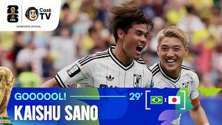 GOL DO JAPÃO! SANO ABRE O PLACAR CONTRA O BRASIL NOS 16 AVOS DE FINAL DA COPA DO MUNDO