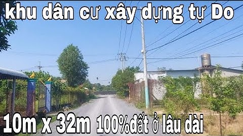 Giới thiệu lô đất 10m x 32m thổ cư 100% đường đá xanh 6m kế ba sa khu dân cư hiện hữu bán 3 tỷ 