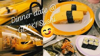 Sushi on Tiny Trainπ Genki sushi Restaurant Hong Kong / JAPANESE SUSHI FEAST RESTAURANT