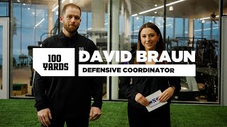 Football - 100 Yards: Defensive Coordinator David Braun