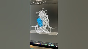 "Cold Meditation" sculpt  in nomad 3D printed on M7 pro by ​⁠@ANYCUBIC3D form 4 by @Formlabs