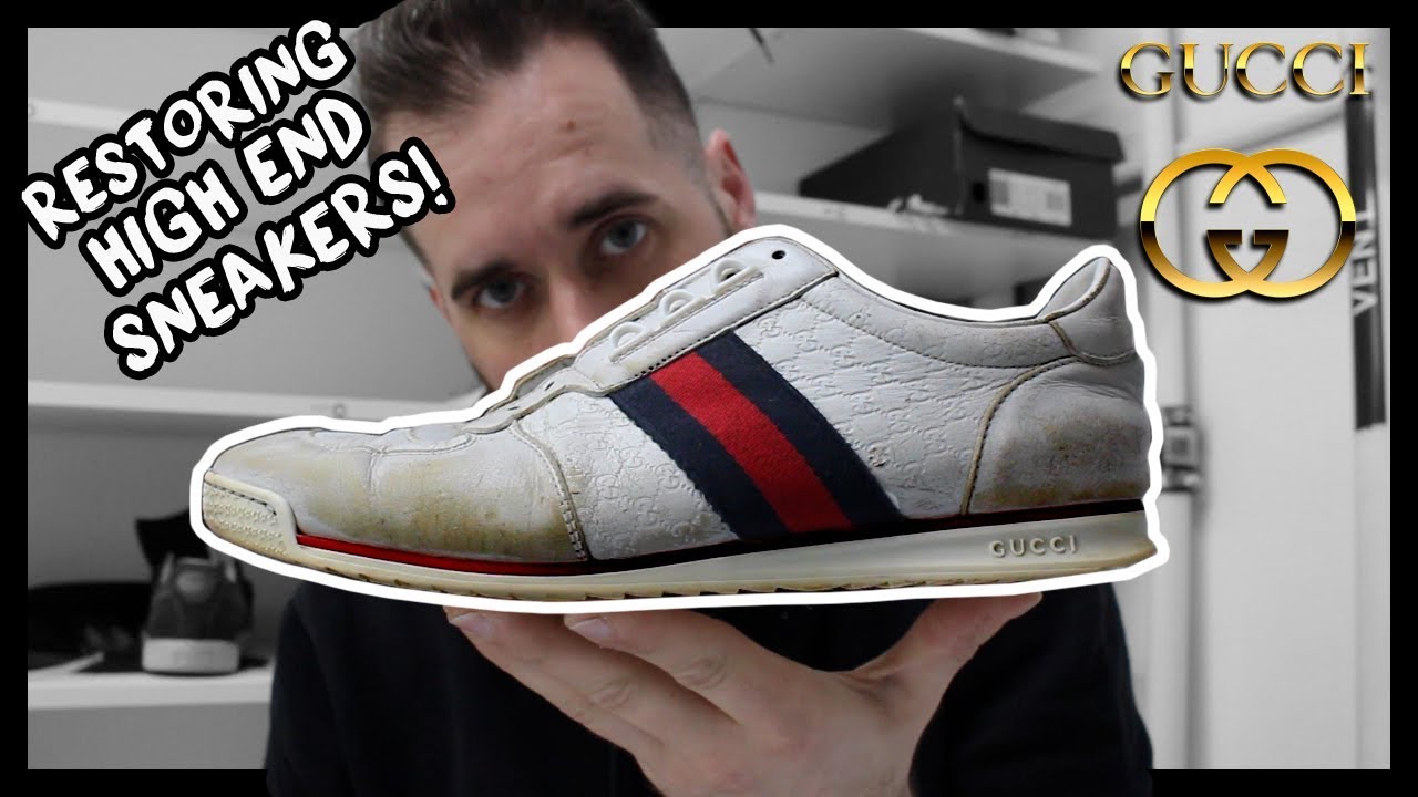 HIGH CLASSIC LEATHER GUCCI SNEAKERS! - YouTube