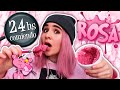 ¡24 HORAS COMIENDO ROSA!! 💖😱 Argentina